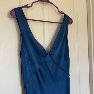 A New Day silky blue dress
